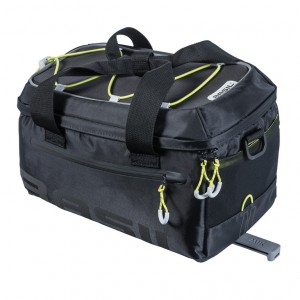 Basil Miles MIK black lime, wasserdicht, 7 Ltr. 32x19x21, Gepäckträgertasche