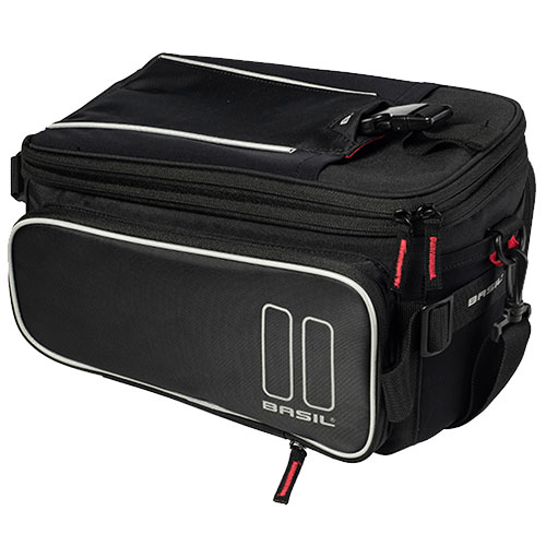 Basil SPORT DESIGN TRUNKBAG 7-12L schwarz mit MIK Adapter Gepäckträgertasche
