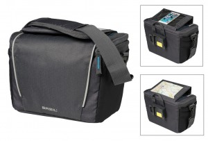 Basil Sport Design graphite mit Adapterplatte ohne Lenkerhalter 7 L Lenkertasche