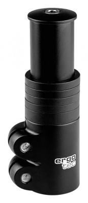 Ergotec A-Head Adapter Alu, schwarz, für 1 1/8, 56/61/66/71/76 mm