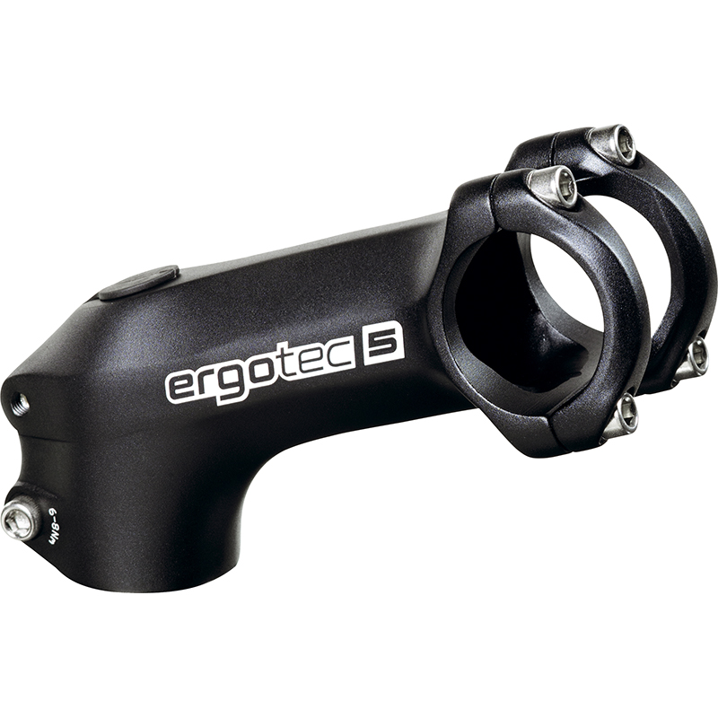 Ergotec A-Head Vorbau High Charisma Alu, schwarz, 90mm, 1 1/8, Ø 31,8mm, 45°