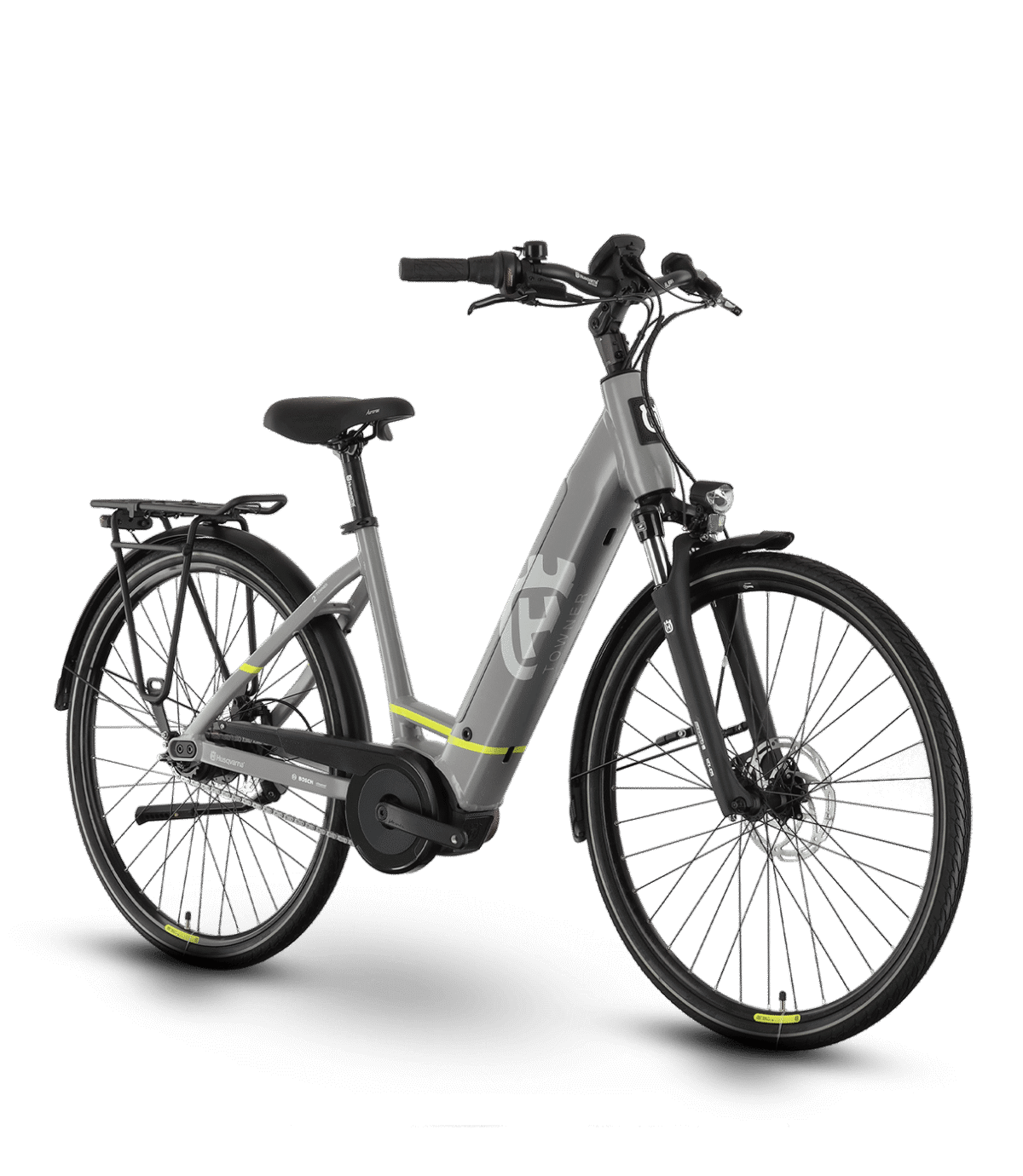 Husqvarna Towner 2 Wave 28," Bosch Active Line Plus 500WH Nexus 8G FW (grey matt/L 49cm)