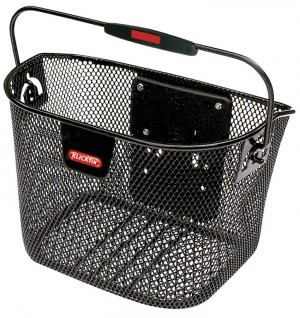 KLICKfix Mini 29x20x19 cm schwarz engmaschig Lenkerkorb