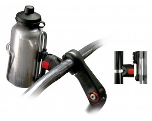 Klickfix BottleKlick inkl. Miniadapter, schwarz Ø 15-60 mm