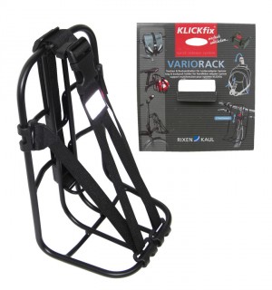 Klickfix Universal-Träger Vario-Rack mit Gurtband, schwarz
