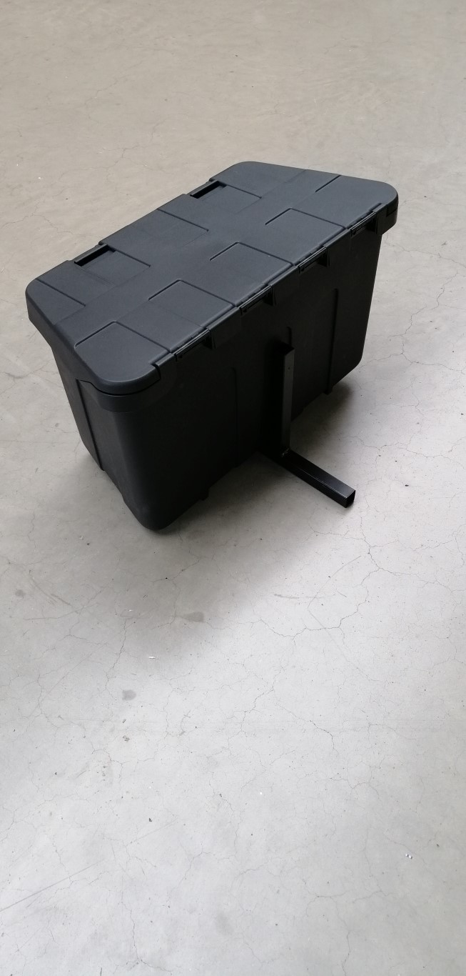 L+G Heckbox XXL Profibox 50l schwarz mit Halter