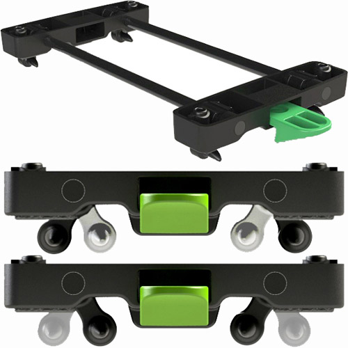 Racktime Snapit 1 System Adapter Lochabstand 195 x 100mm, ohne Schloss