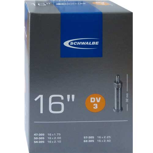 Schwalbe DV 3 16x1.75-2.50" 47/62-305 DV32mm Schlauch