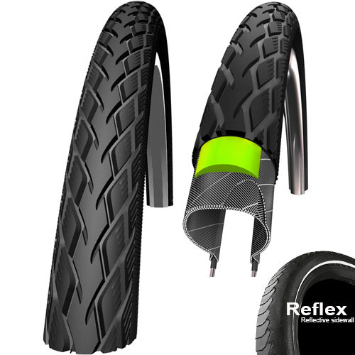 Schwalbe Marathon HS420 20x1.75 47-406 sw-TwinSkin Refl. E-25 Reifen