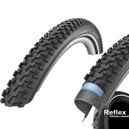 Schwalbe Marathon Plus MTB HS468 27.5x2.10" 54-584 sw-TwinSk. Refl. E-50 Reifen
