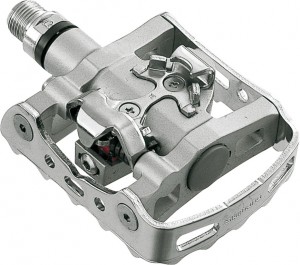 Shimano SPD-Pedal PD-M324 einseitig, Bärentatze-System, silber