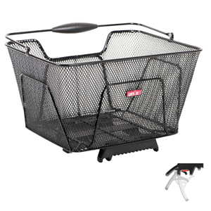 UNIX REANO TOPKLIP 41x30x21cm engmaschig schwarz Hinterradkorb