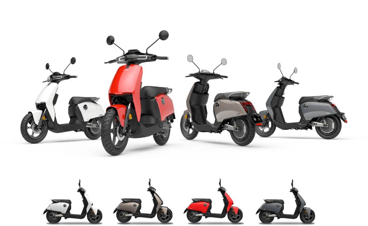 VMOTO SUPER SOCO CUX 30Ah 45km/h E-Roller Zweisitzer (Race Red/uni)