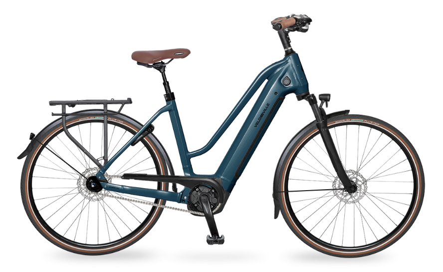 Velo de Ville AEB 890 SMART 28“ Trapez Nexus 5-G FL Bosch Perf. 625Wh 2024 (Petrol Blue glanz/48 cm)