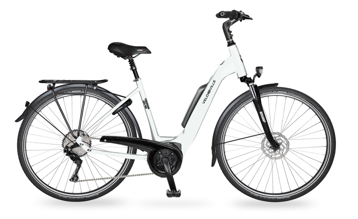 Velo de Ville AEB400 Allr. 28" Bosch Active Plus 500Wh 8Gg Nex. FL 2022 (pure white/55cm)