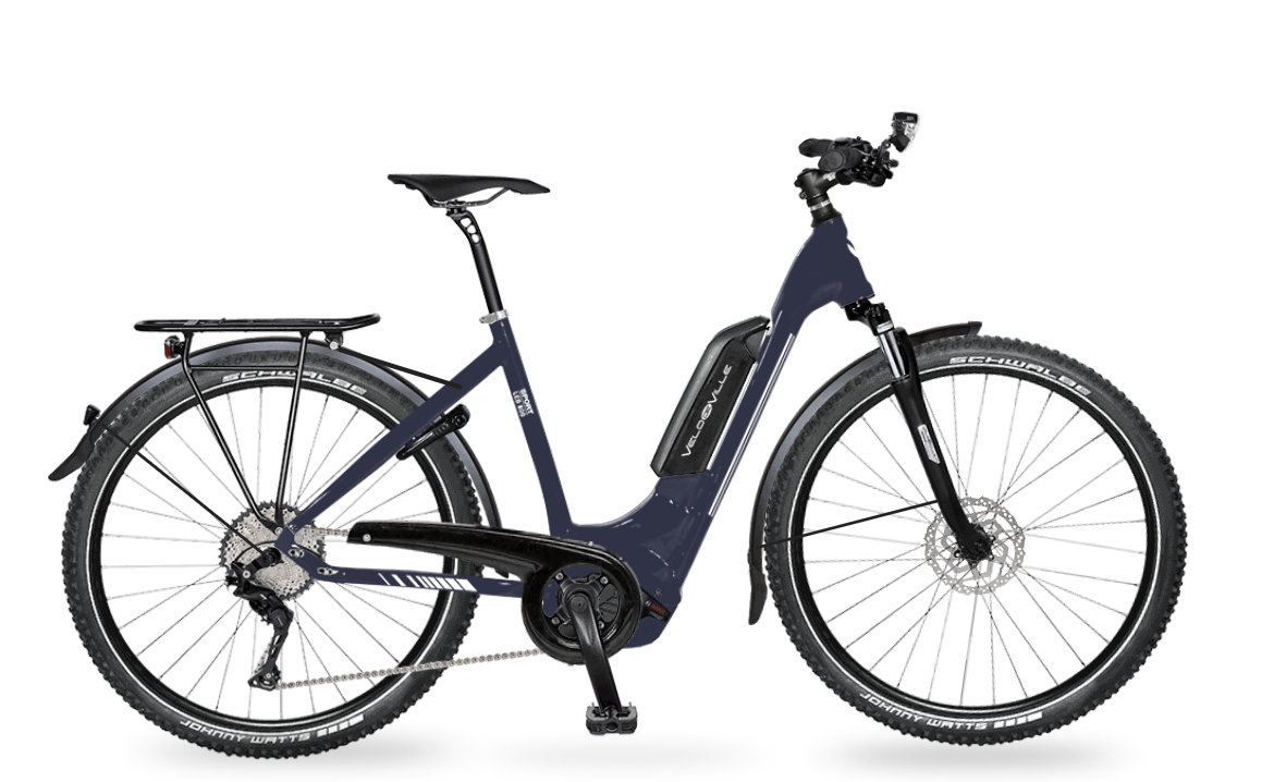 Velo de Ville LEB990 Sport 27,5" Perf. CX 625Wh 11G Deore 55cm Night Blue