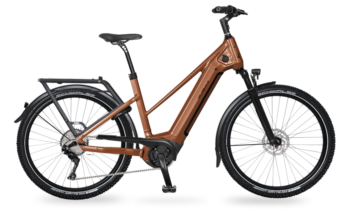 Velo de Ville SEB 990 SMART 27,5" Trapez Shimano 10-G  Bosch Perf. CX 625Wh (Sahara Brown glanz/48 cm)