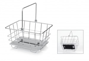 XLC BA-B05 Alu-Korb carry more passend für XLC Systemgepäckträger silber