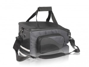 XLC BA-S43 Gepäckträgertasche schwarz/anthrazit, 35x16x18cm, 15 ltr