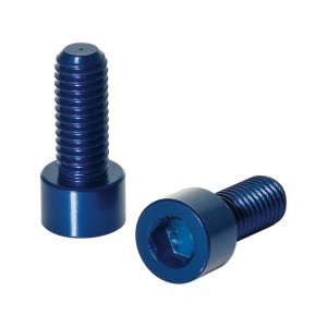 XLC BC-X02 Schrauben für Trinkflaschenhalter blau 2er Set