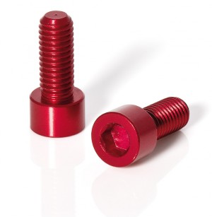 XLC BC-X02 Schrauben für Trinkflaschenhalter rot 2er Set
