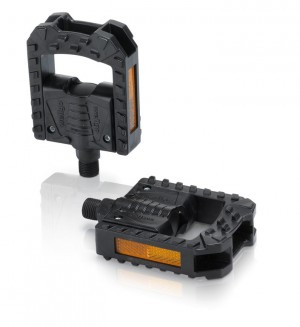 XLC PD-F01 Faltpedal Kunststoff, schwarz, Reflektor