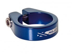 XLC Sattelstütz-Klemmring PC-B09 Ø 34,9mm, blau, Alu, Innensechskant     Dominos