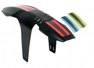 Zefal FM20 schwarz mit 3 Stickern rot/grün/blau VR-Steckblech