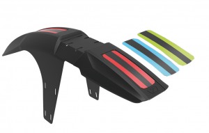 Zefal FM30 schwarz mit 3 Stickern rot/grün/blau VR-Steckblech